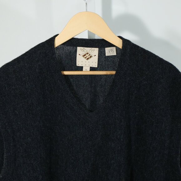 Joseph Abboud Golf Alpaca Knit Vest Charcoal Gray Classic Minimalist Luxury (XL) - Picture 3 of 7